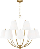 Collection Studio Visual Comfort CC18412BBS Marina Suspendu en laiton bruni