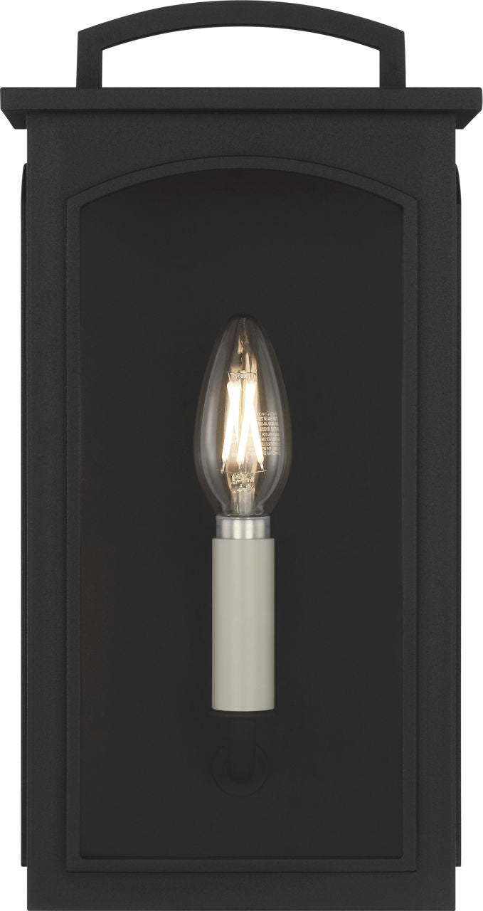 Lanterne d'extérieur Modesto CO1551TXB de la collection Visual Comfort Studio, en noir texturé