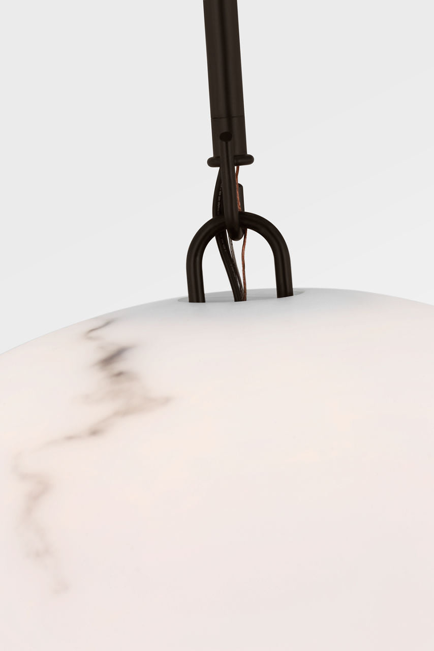 Visual Comfort Studio Collection CP1481AI Savina Pendant in Aged Iron