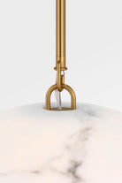 Collection Studio Visual Comfort CP1481BBS Savina Suspension en laiton bruni