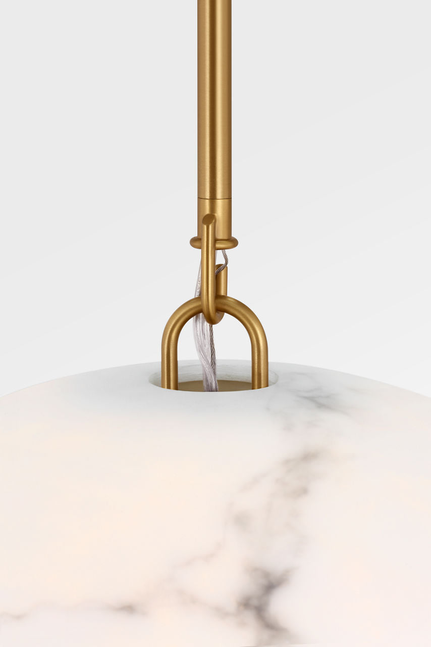 Visual Comfort Studio Collection CP1481BBS Savina Pendant in Burnished Brass