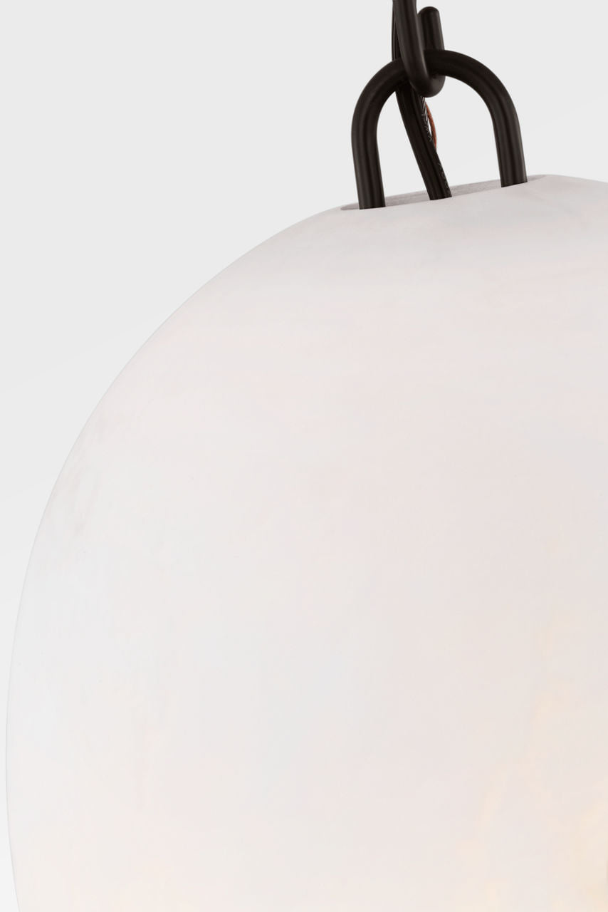 Visual Comfort Studio Collection CP1491AI Savina Pendant in Aged Iron