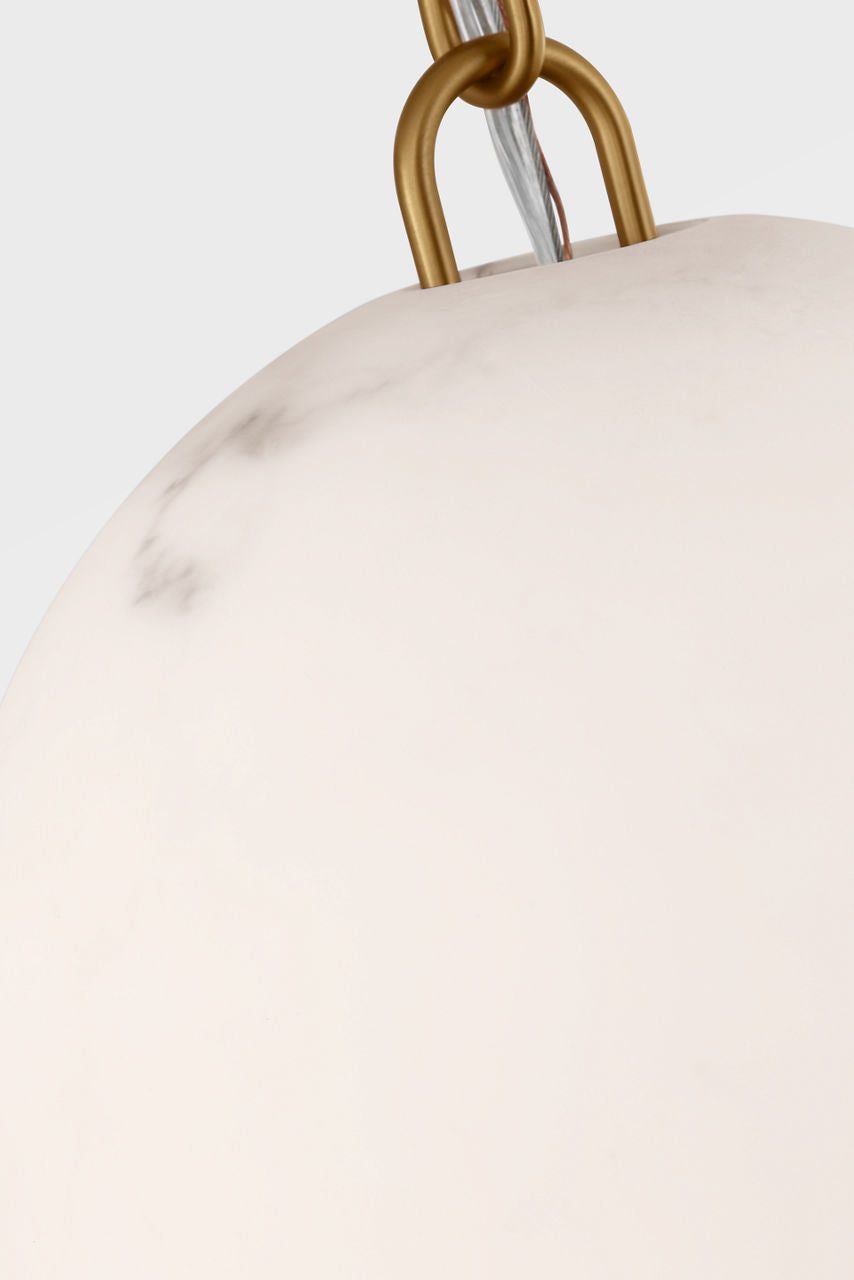 Visual Comfort Studio Collection CP1491BBS Savina Pendant in Burnished Brass