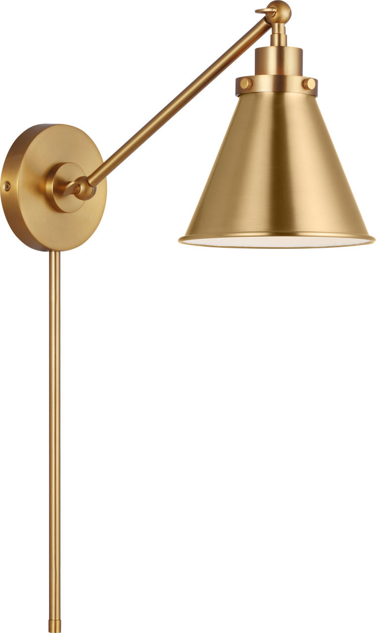 Visual Comfort Studio Collection CW1121BBS Wellfleet Sconce in Burnished Brass