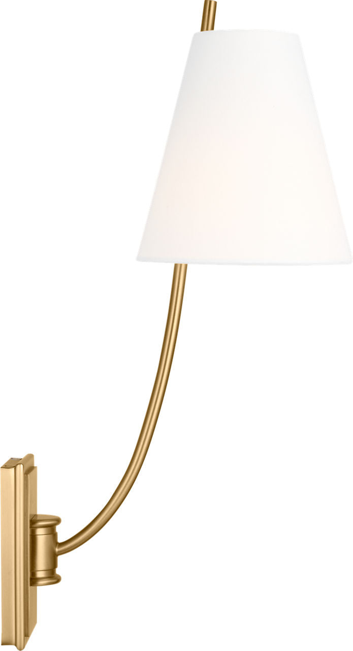 Visual Comfort Studio Collection CW1431BBS Marina Sconce in Burnished Brass