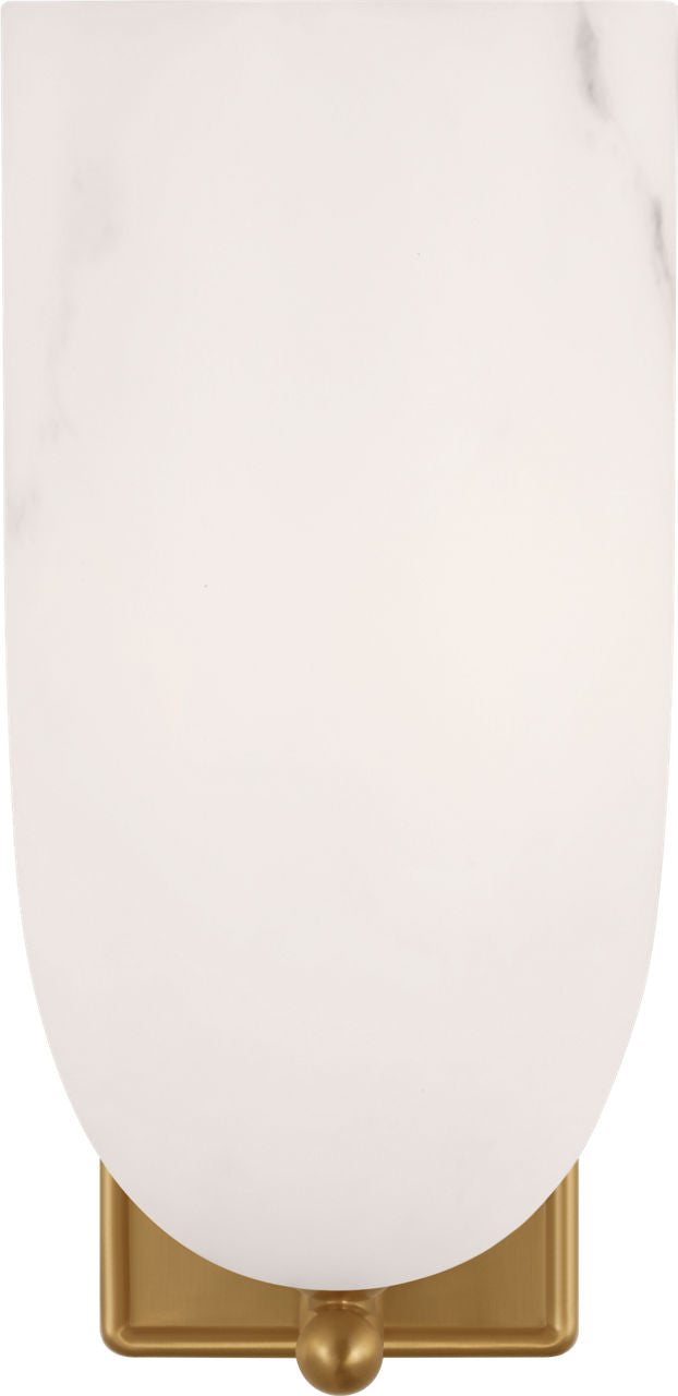 Visual Comfort Studio Collection CW1441BBS Savina Sconce in Burnished Brass