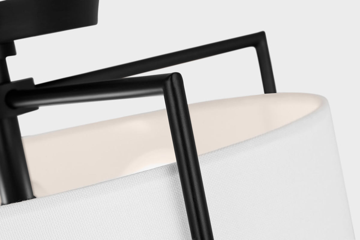 Collection Studio Visual Comfort CF1122AI Perno Semi-Plafonnier en fer vieilli