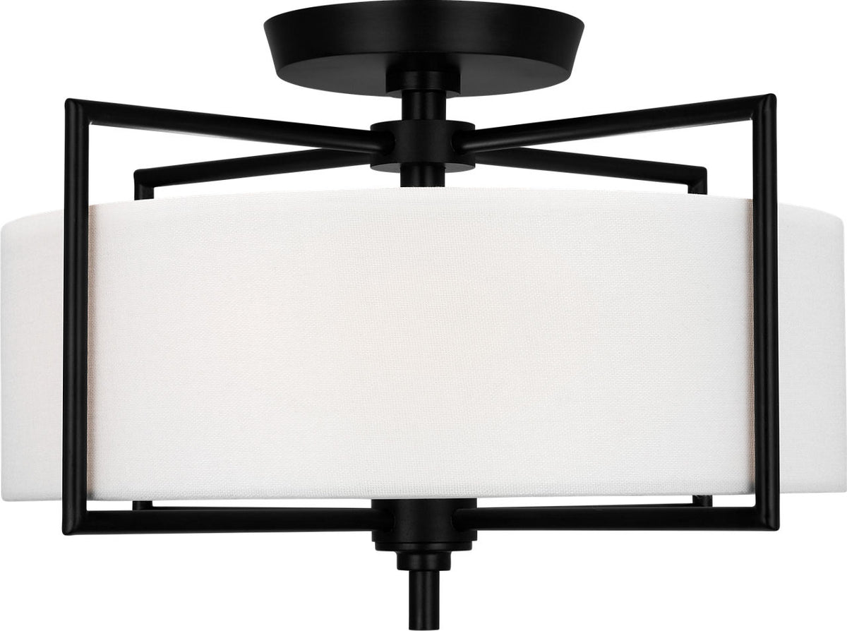 Collection Studio Visual Comfort CF1122AI Perno Semi-Plafonnier en fer vieilli