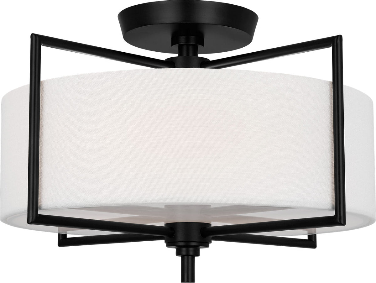 Collection Studio Visual Comfort CF1122AI Perno Semi-Plafonnier en fer vieilli
