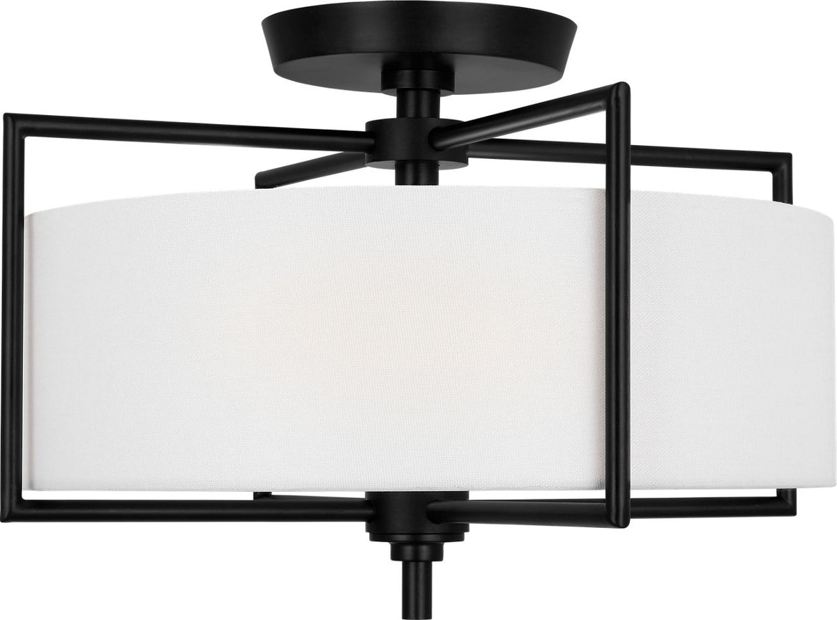 Collection Studio Visual Comfort CF1122AI Perno Semi-Plafonnier en fer vieilli