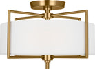 Visual Comfort Studio Collection CF1122BBS Perno Semi-Flush Mount in Burnished Brass
