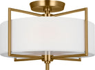 Visual Comfort Studio Collection CF1122BBS Perno Semi-Flush Mount in Burnished Brass