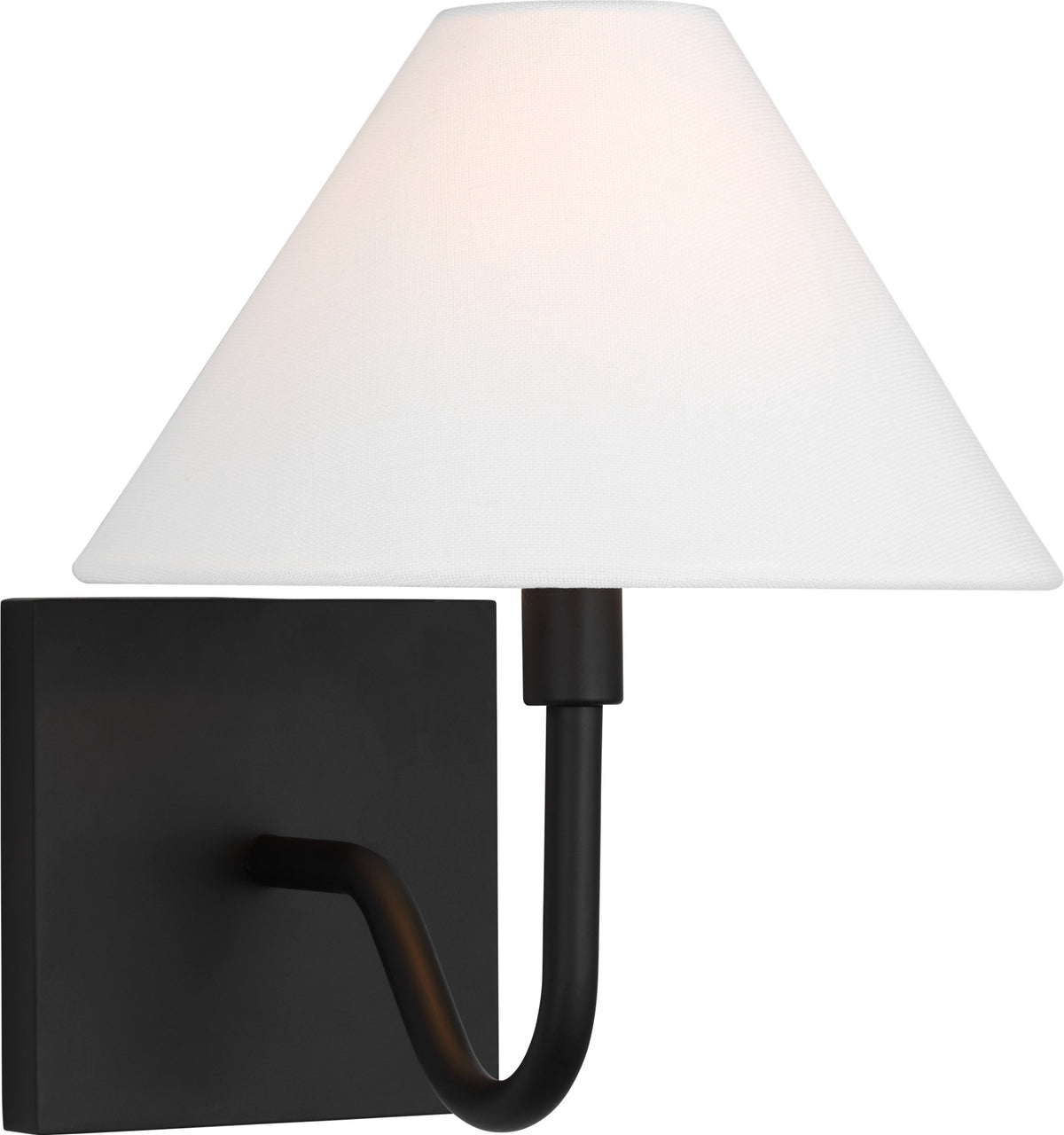 Visual Comfort Studio Collection DJW1081MBK Eldon Wall Sconce in Midnight Black