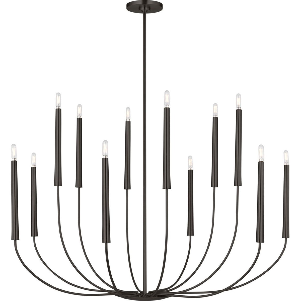 Visual Comfort Studio Collection EC11812AI Lois Chandelier in Aged Iron