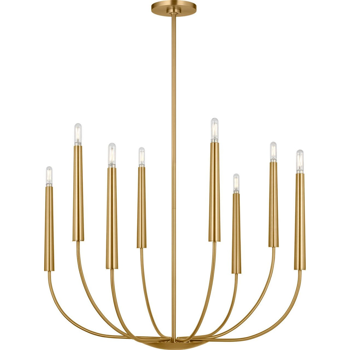 Visual Comfort Studio Collection EC1198BBS Lois Chandelier in Burnished Brass