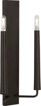 Applique double Lois EW1252AI de la collection Visual Comfort Studio, finition fer vieilli