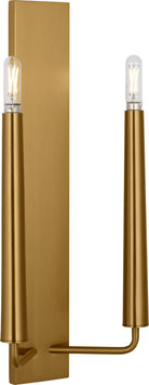 Applique double Lois EW1252BBS de la collection Visual Comfort Studio, en laiton bruni