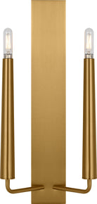 Applique double Lois EW1252BBS de la collection Visual Comfort Studio, en laiton bruni