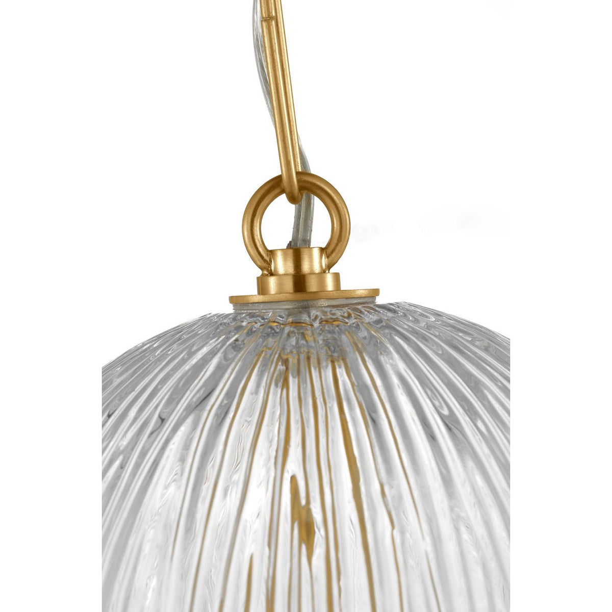 Collection Studio Visual Comfort HP1001BBS Serafina Suspension en laiton bruni