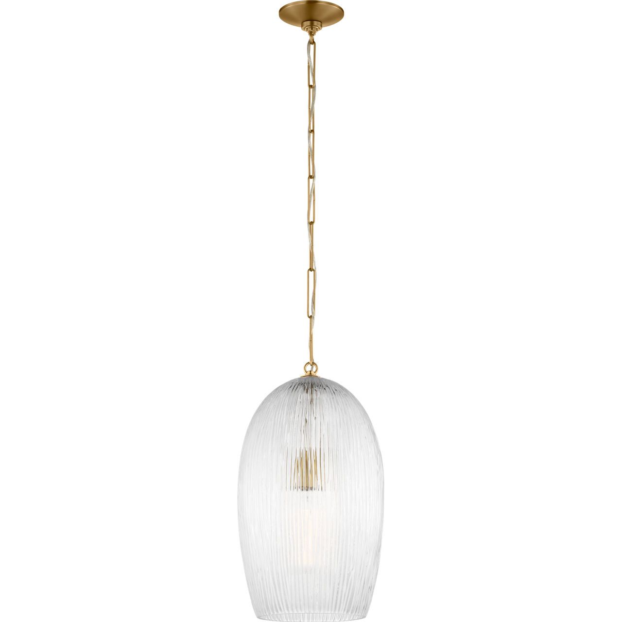 Collection Studio Visual Comfort HP1001BBS Serafina Suspension en laiton bruni