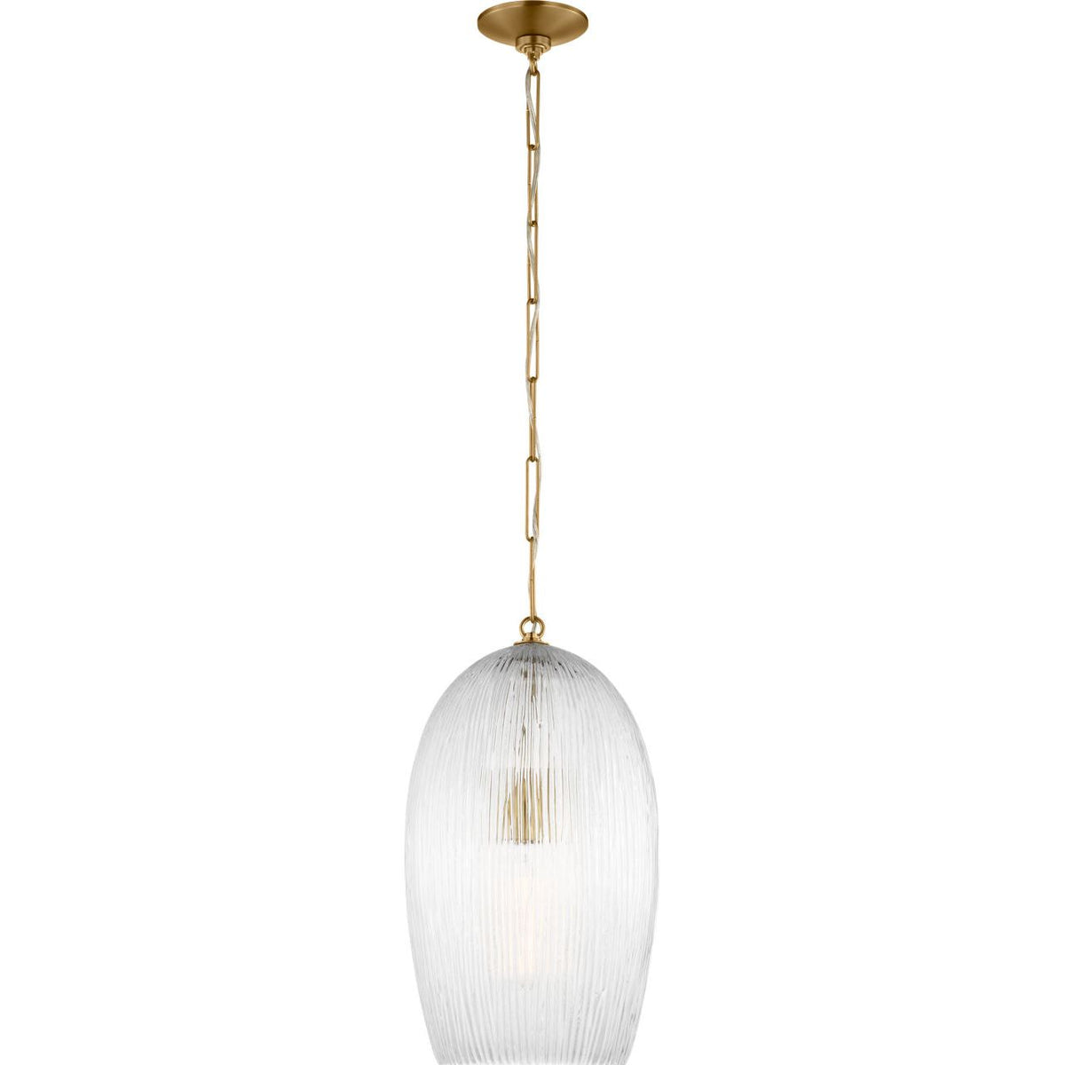 Collection Studio Visual Comfort HP1001BBS Serafina Suspension en laiton bruni