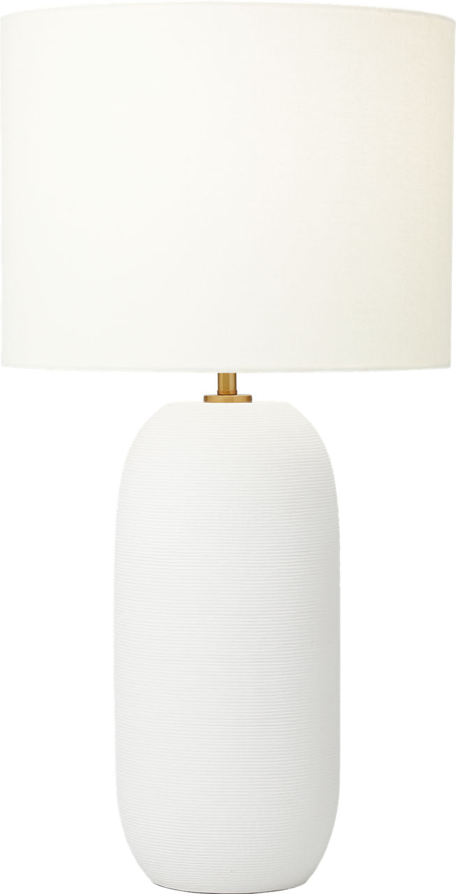 Visual Comfort Studio Collection HT1061MWC1 Fanny Slim Table Lamp in Matte White Ceramic