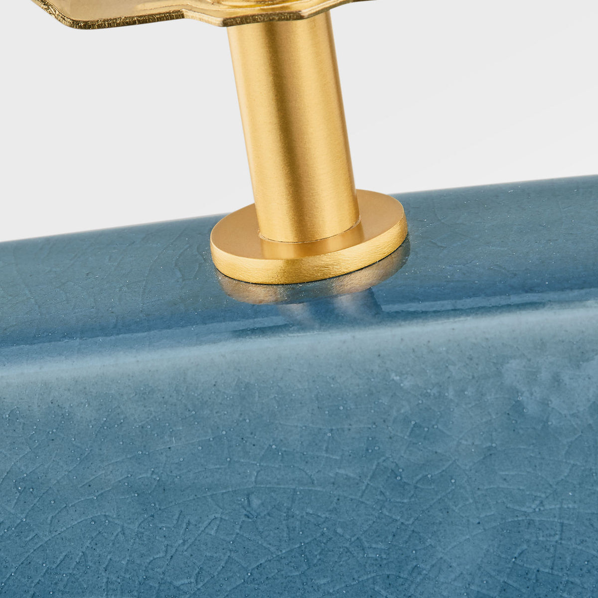 Visual Comfort Studio Collection HT1161DOC Pente Table Lamp in Deep Ocean Crackle