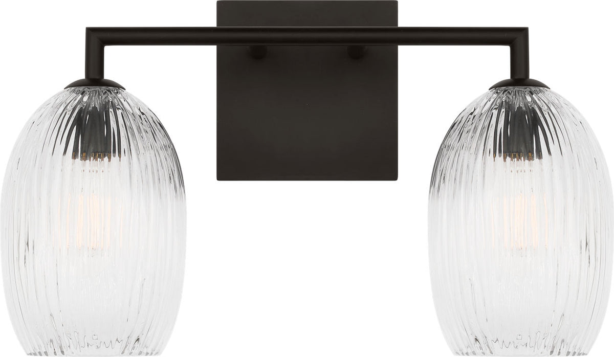 Visual Comfort Studio Collection HV1002AI Serafina Bath in Aged Iron