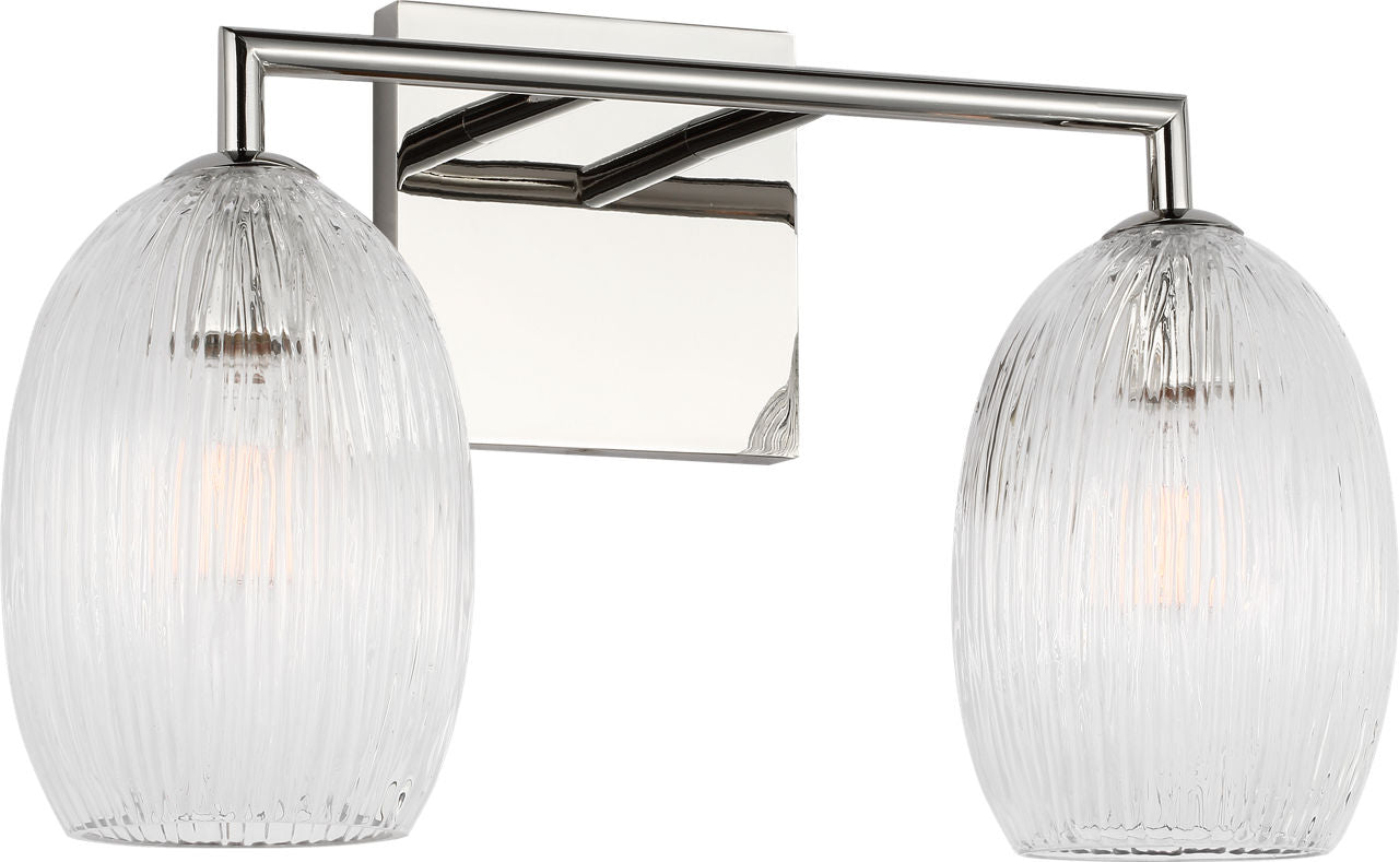 Visual Comfort Studio Collection HV1002PN Serafina Bath in Polished Nickel