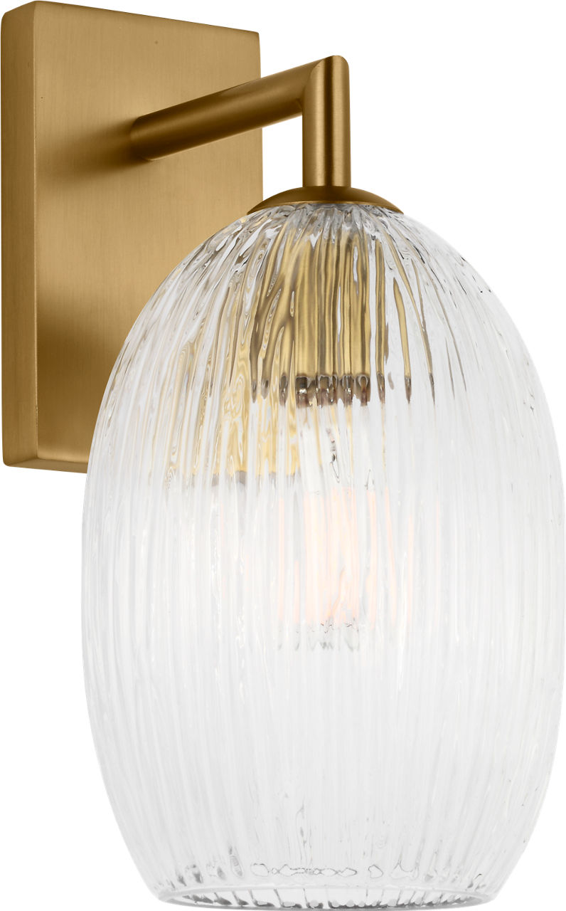 Visual Comfort Studio Collection HW1001BBS Serafina Sconce in Burnished Brass