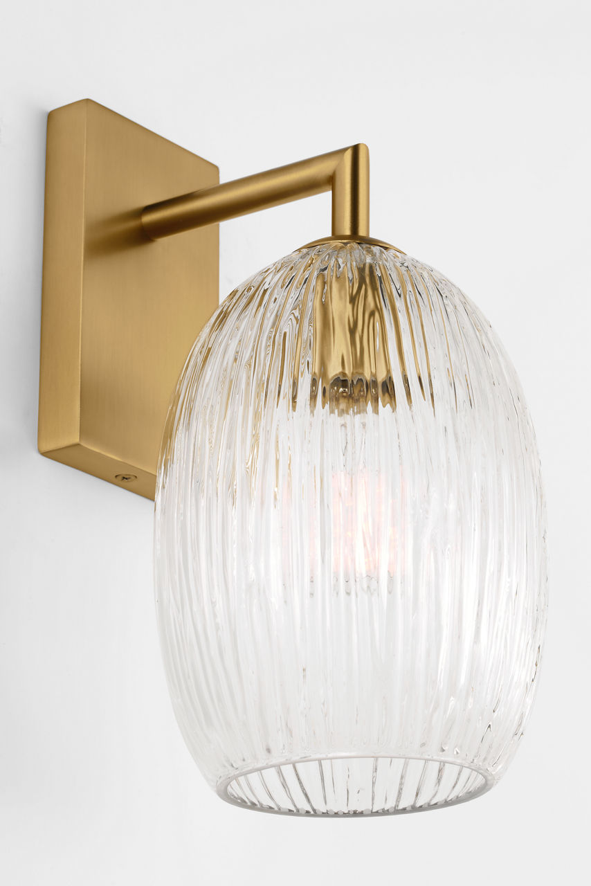 Visual Comfort Studio Collection HW1001BBS Serafina Sconce in Burnished Brass