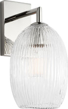 Applique murale Serafina HW1001PN de la collection Visual Comfort Studio, finition nickel poli
