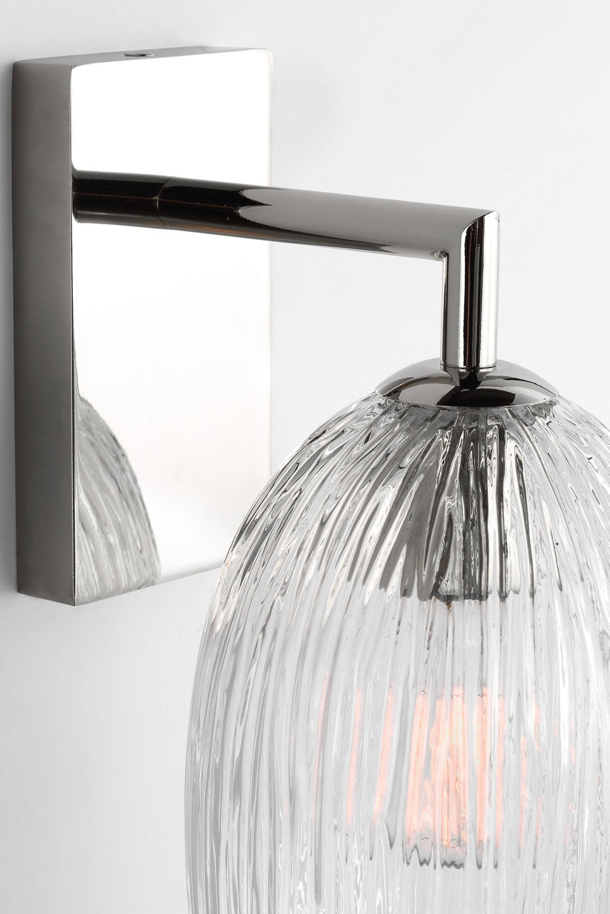 Visual Comfort Studio Collection HW1001PN Serafina Sconce in Polished Nickel