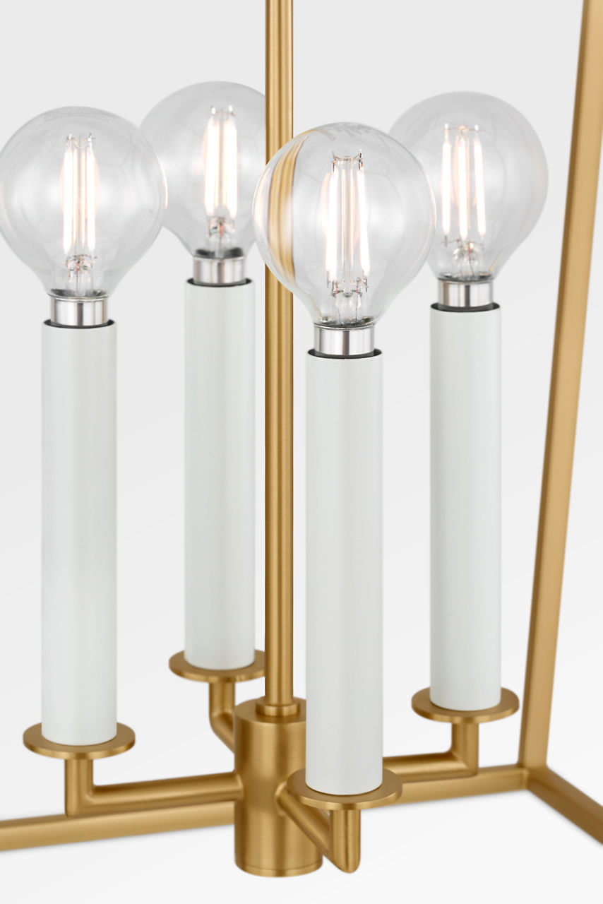 Collection Visual Comfort Studio KSC1174BBS Lanterne Carlyle en laiton bruni