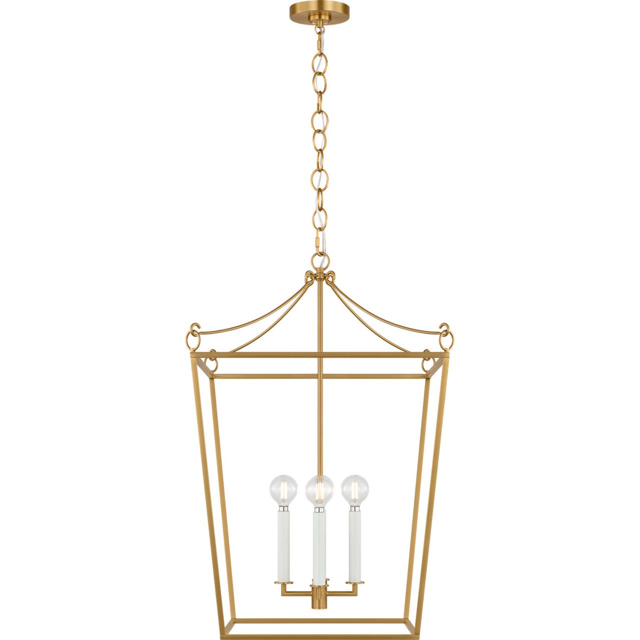 Collection Visual Comfort Studio KSC1174BBS Lanterne Carlyle en laiton bruni