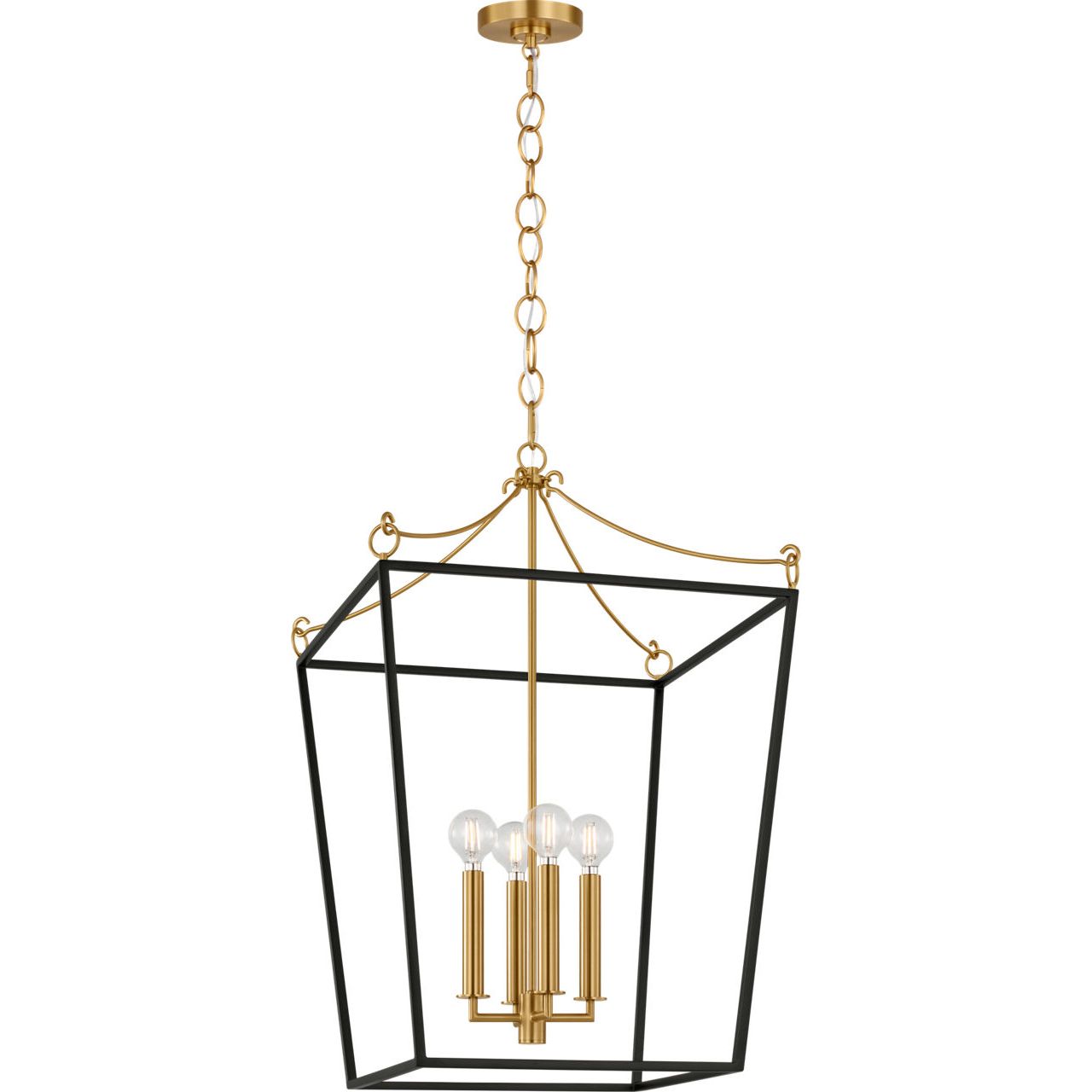 Collection Visual Comfort Studio KSC1174MBK Lanterne Carlyle en noir minuit