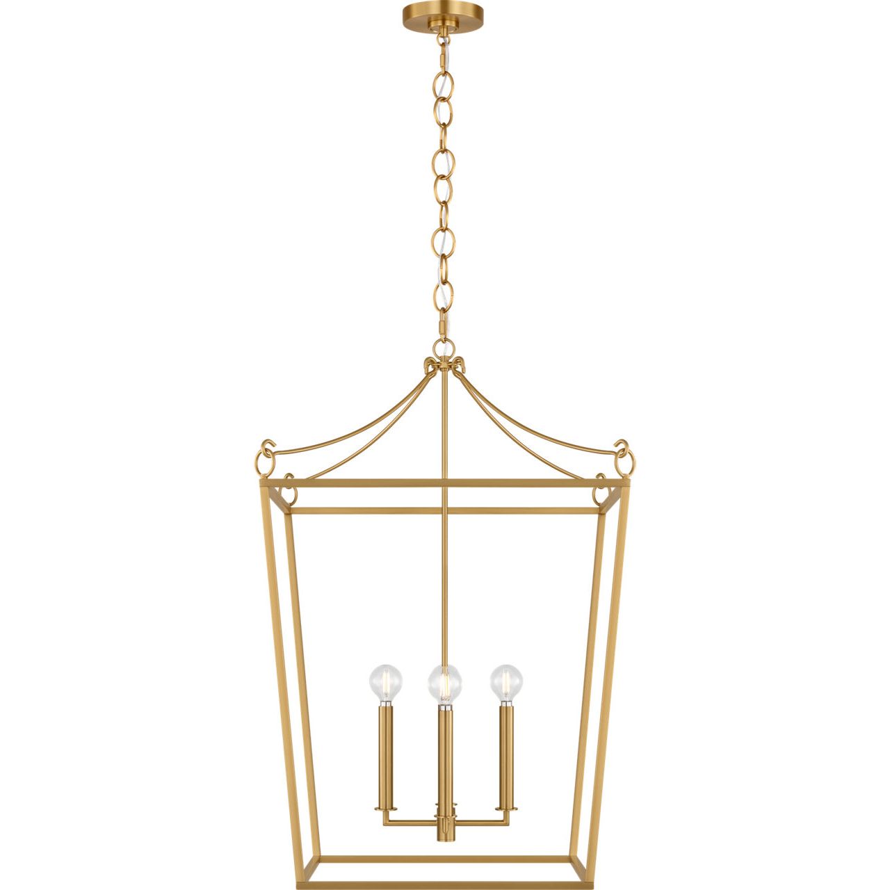Collection Visual Comfort Studio KSC1194BBS Lanterne Carlyle en laiton bruni