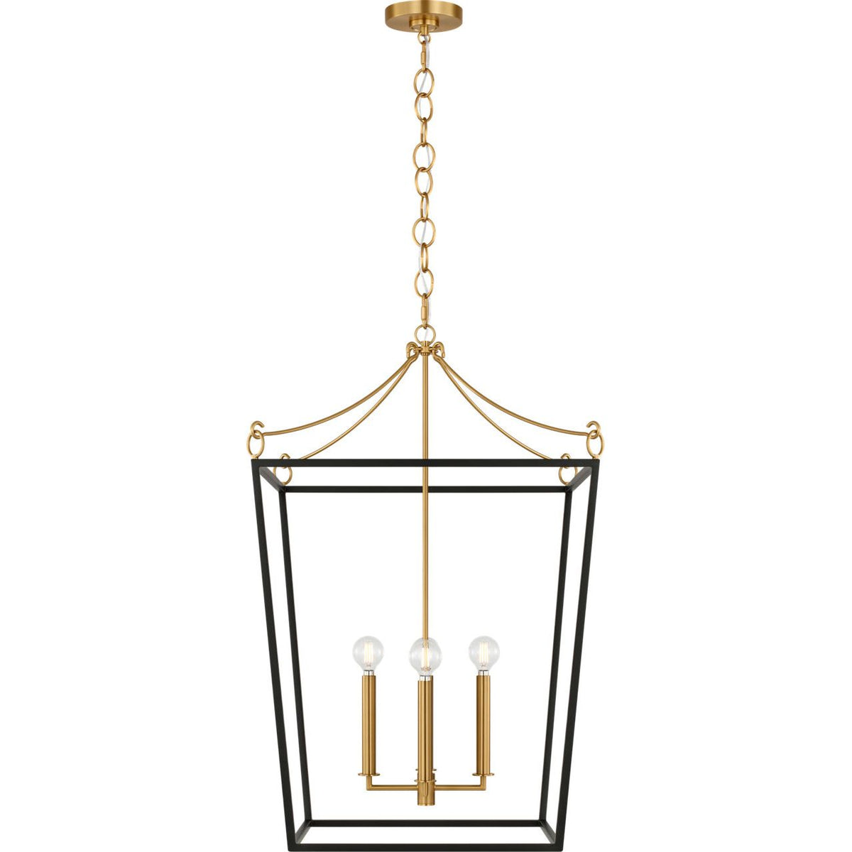 Collection Visual Comfort Studio KSC1194MBK Lanterne Carlyle en noir minuit