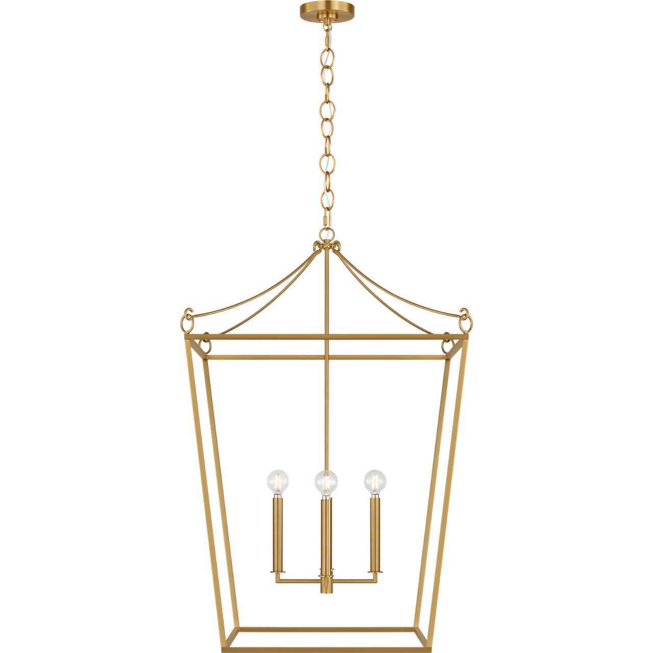 Collection Visual Comfort Studio KSC1204BBS Lanterne Carlyle en laiton bruni