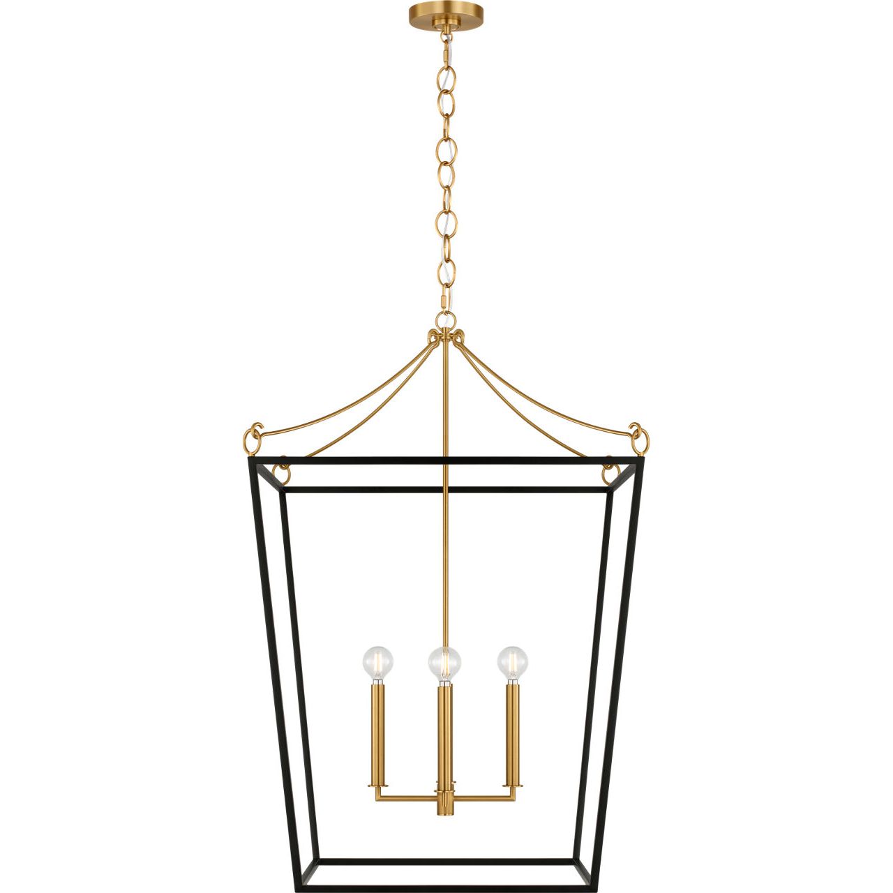 Collection Visual Comfort Studio KSC1204MBK Lanterne Carlyle en noir minuit