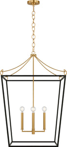 Collection Visual Comfort Studio KSC1204MBK Lanterne Carlyle en noir minuit