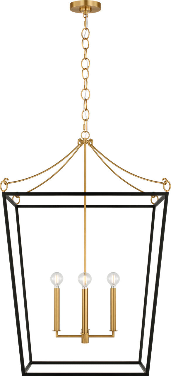 Visual Comfort Studio Collection KSC1204MBK Carlyle Lantern in Midnight Black