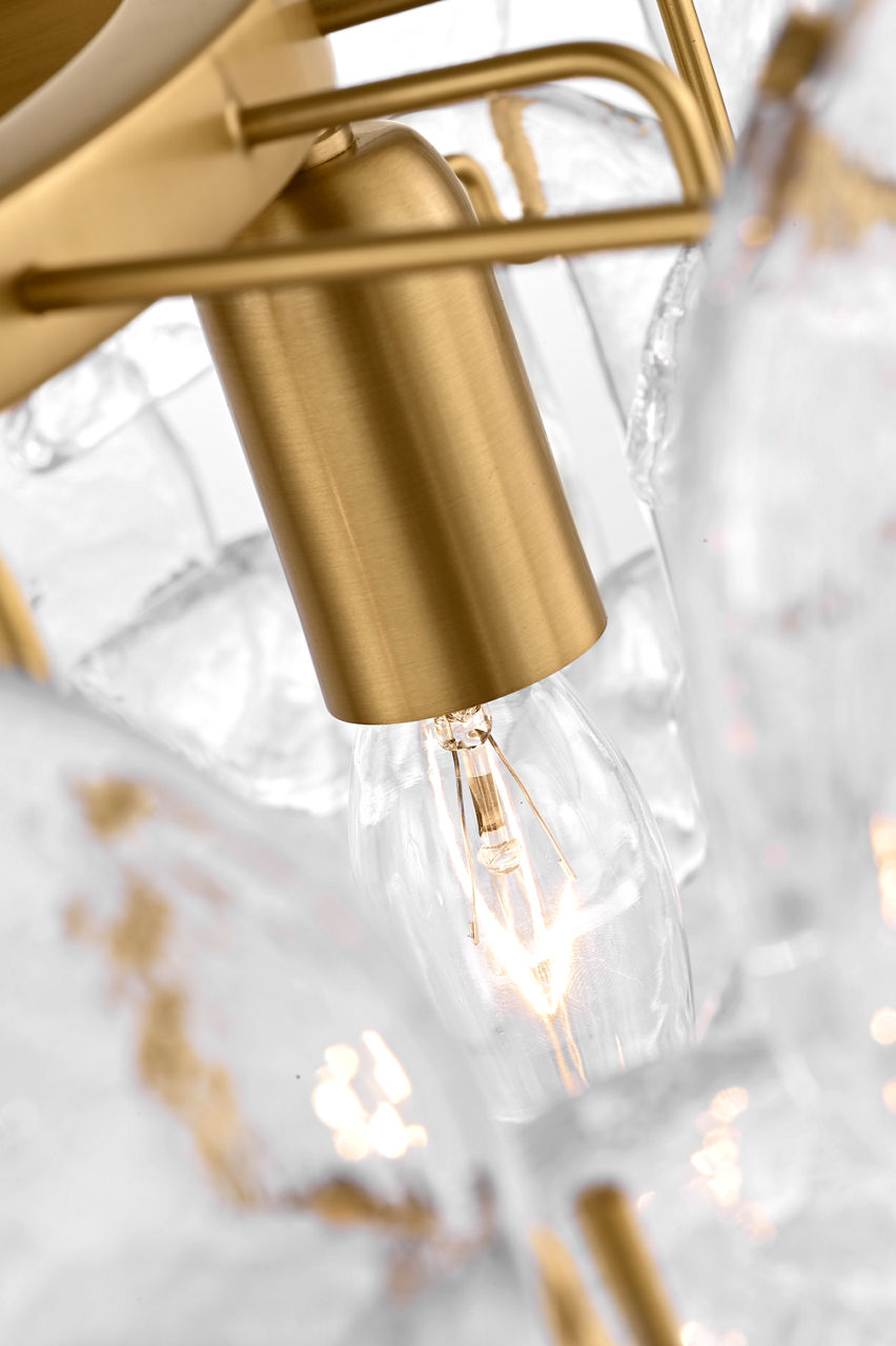 Visual Comfort Studio Collection KSF1113BBS Candace Flush Mount in Burnished Brass