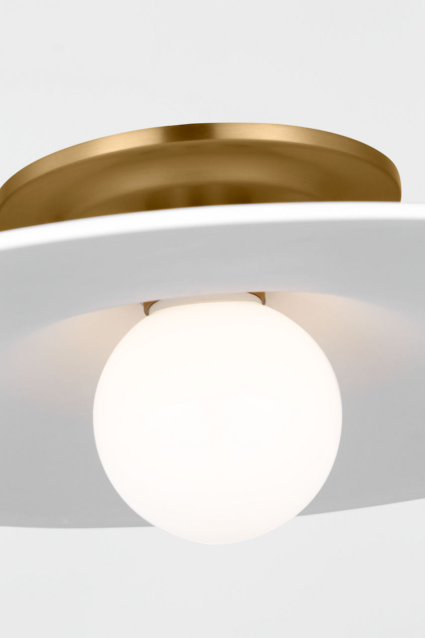 Visual Comfort Studio Collection KSF1121BBS Endicott Flush Mount in Burnished Brass