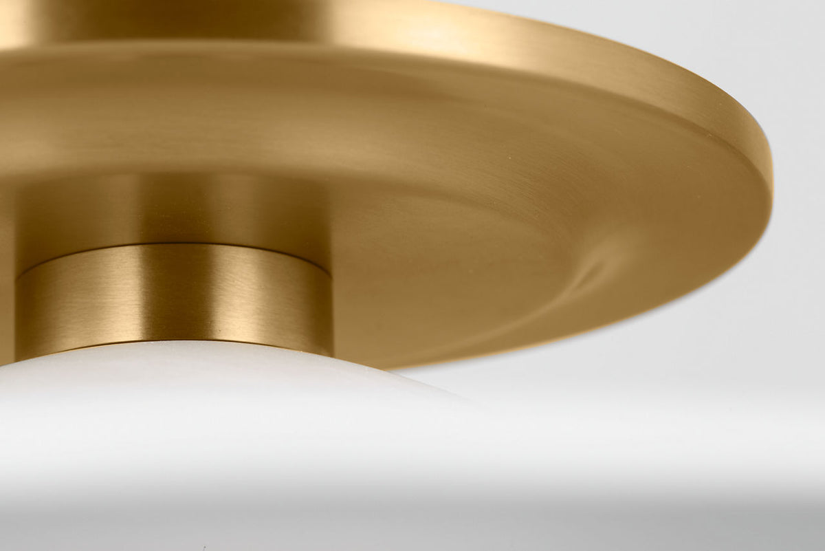 Visual Comfort Studio Collection KSF1121BBS Endicott Flush Mount in Burnished Brass