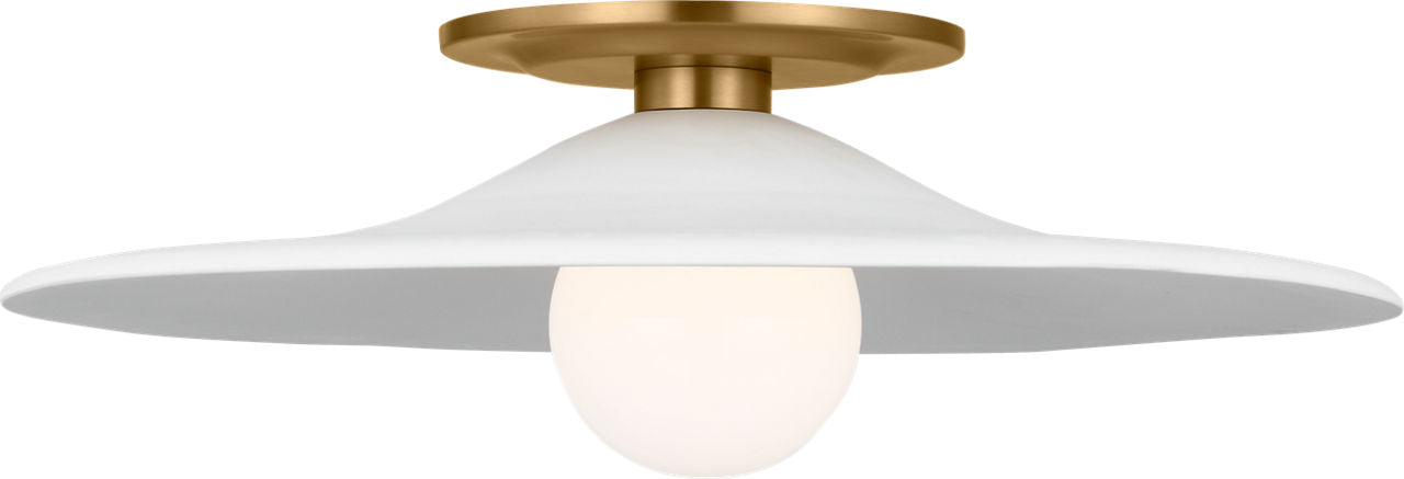 Visual Comfort Studio Collection KSF1121BBS Endicott Flush Mount in Burnished Brass