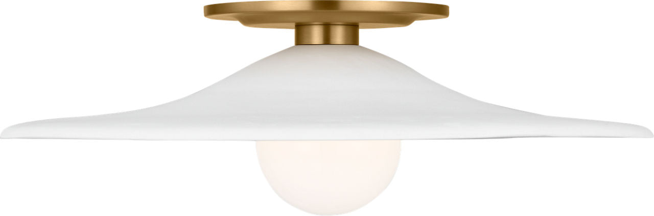 Visual Comfort Studio Collection KSF1121BBS Endicott Flush Mount in Burnished Brass