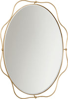 Miroir Sargasso KSMR100GD de la collection Visual Comfort Studio, finition dorée