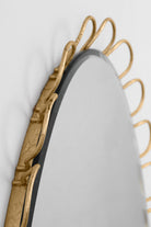 Miroir Tirreno KSMR103GD de la collection Visual Comfort Studio, couleur dorée