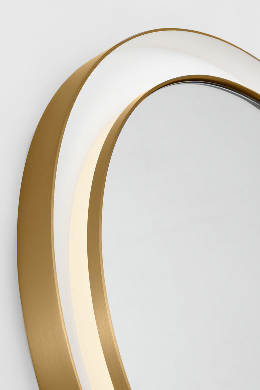 Visual Comfort Studio Collection KSMRIL104BBS Chopin Illuminated Mirror in Burnished Brass